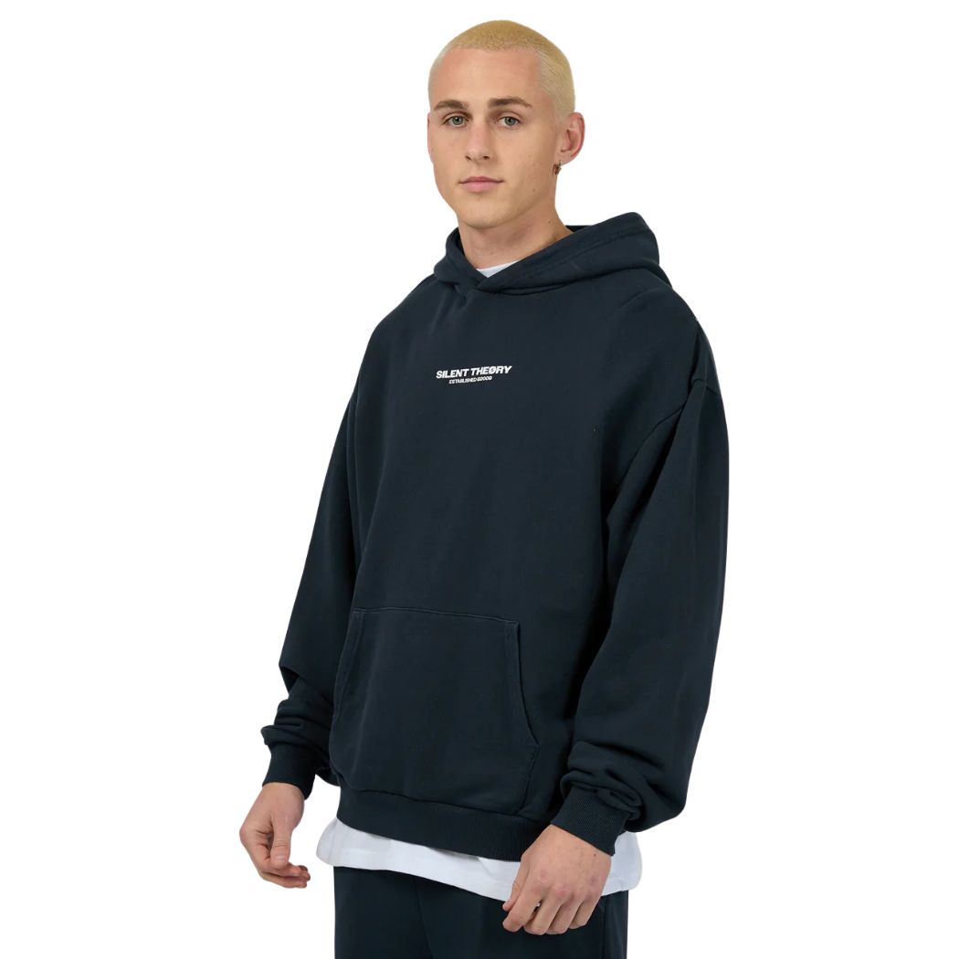 Silent Theory Essential Theory Hoodie Navy