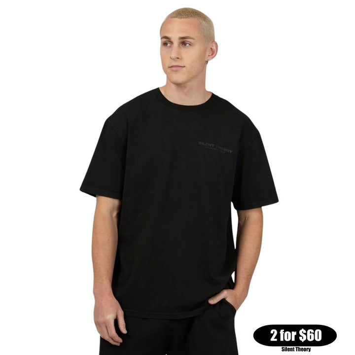 Silent Theory Essential Theory Tee Vintage Black