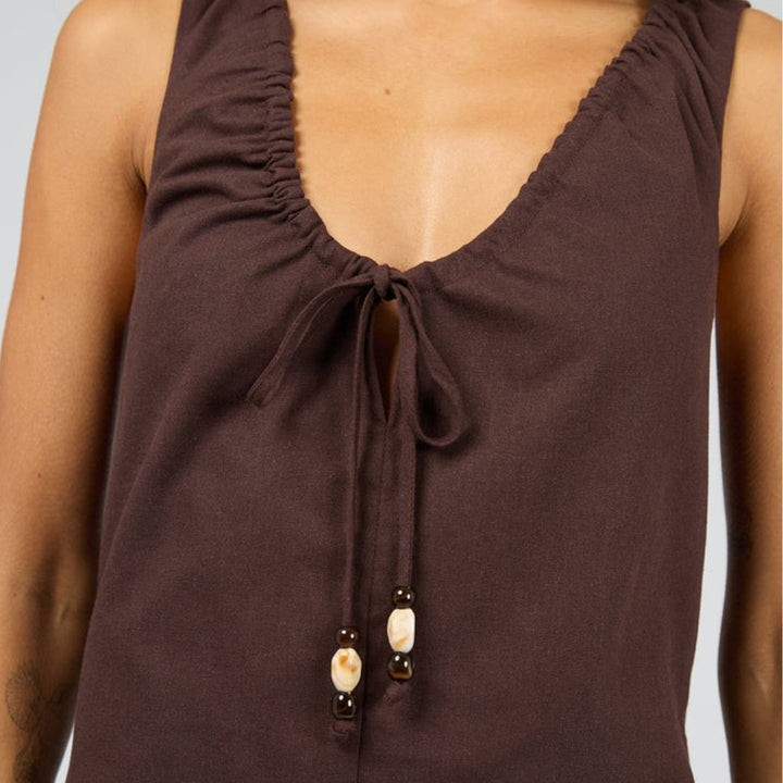 Silent Theory Lenni Mini Dress Chocolate
