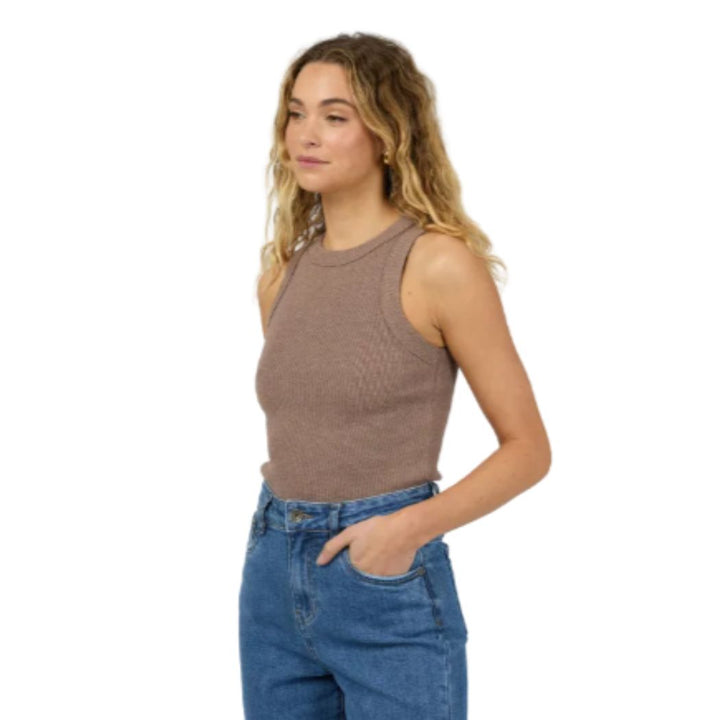 Silent Theory Pia Tank Brown