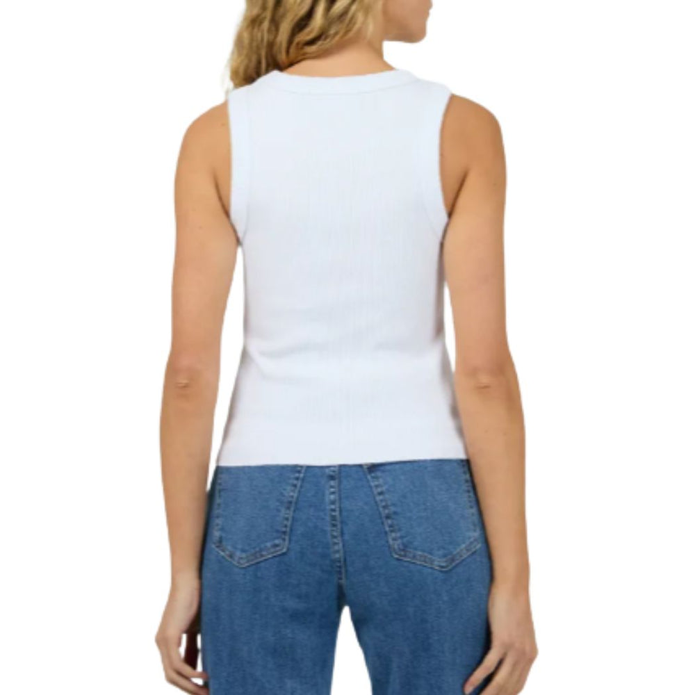 Silent Theory Pia Tank White