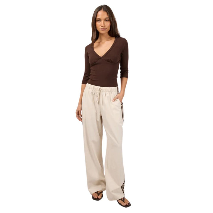 Silent Theory Sloane Trim Pant Natural