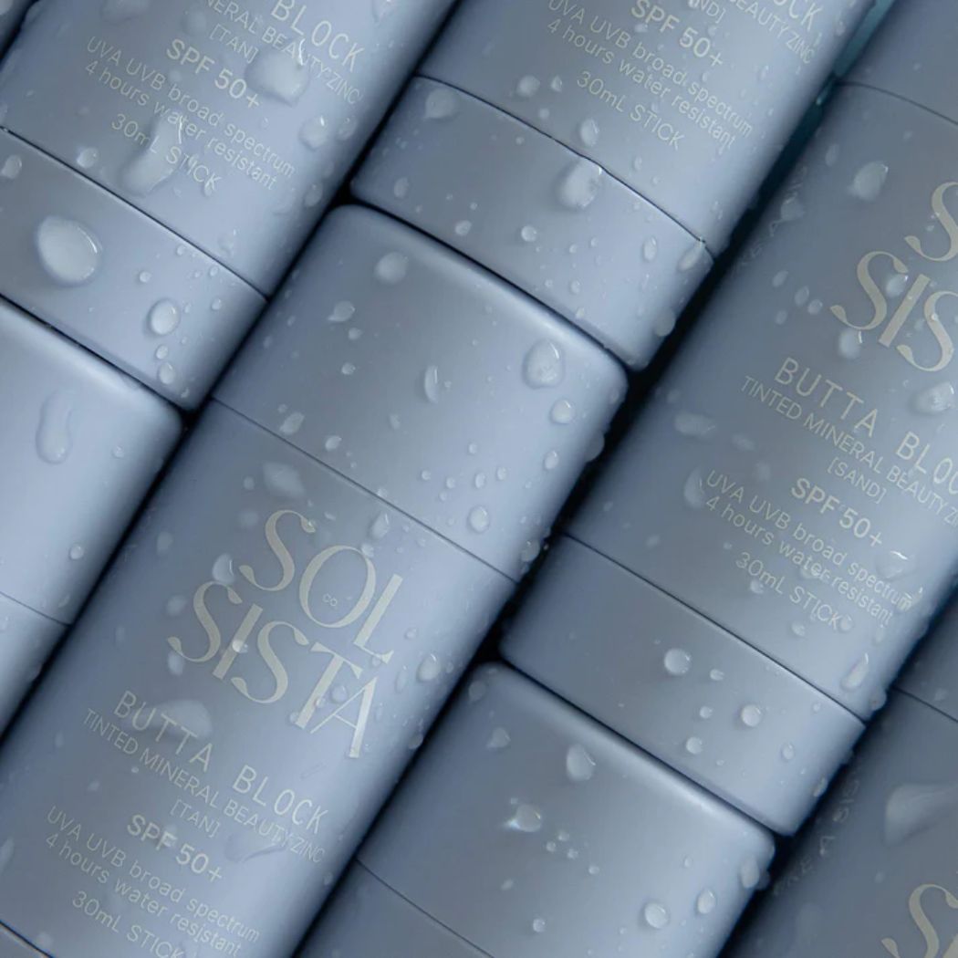 Sol Sista Butta Block Mineral Tinted SPF50+ Sunscreen Sand