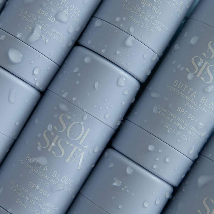 Sol Sista Butta Block Mineral Tinted SPF50+ Sunscreen Sand