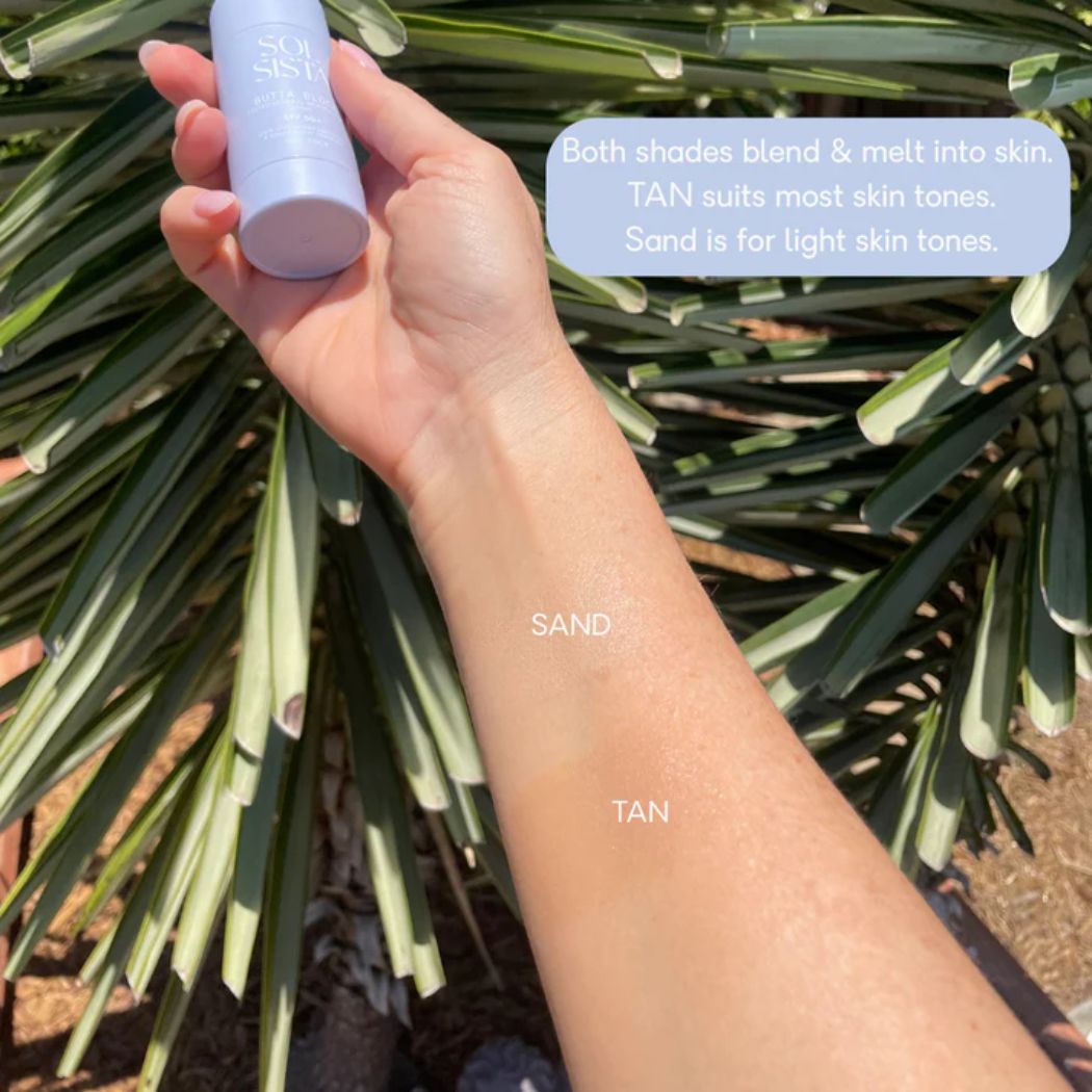 Sol Sista Butta Block Mineral Tinted SPF50+ Sunscreen Sand