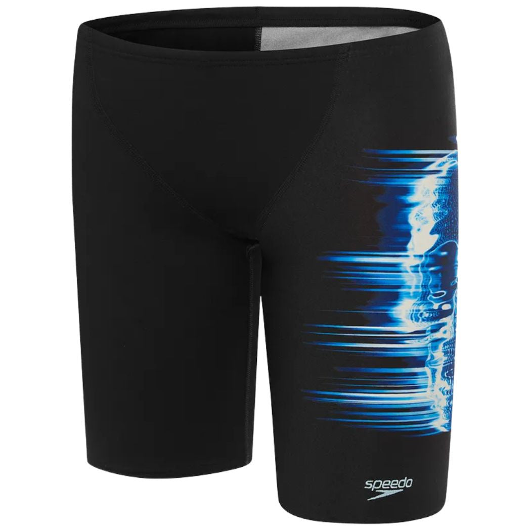 Speedo Boys V Cut Jammer Skulls Sugar Blue