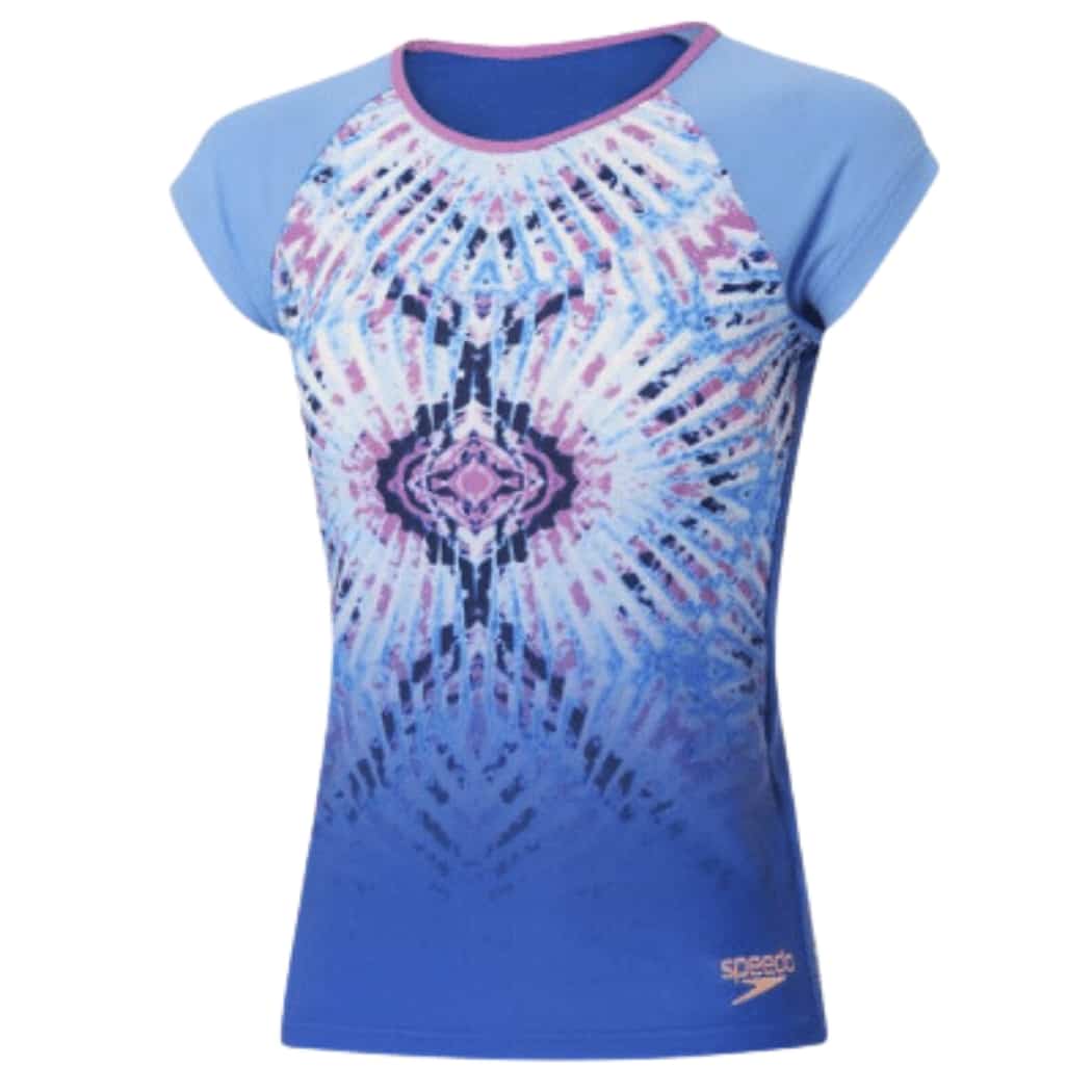 Speedo Girls Cap Sleeve Rash Shirt