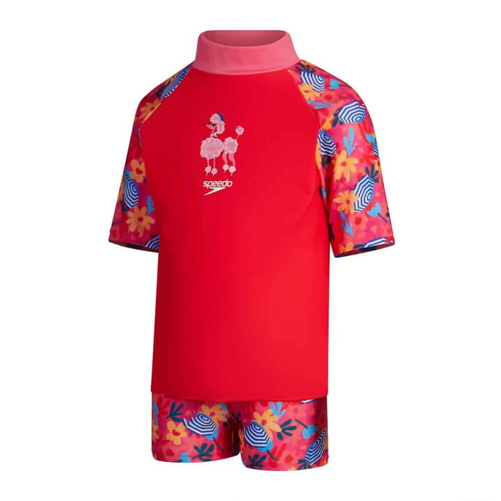 Speedo Toddler Girls Digi Rash Top Set