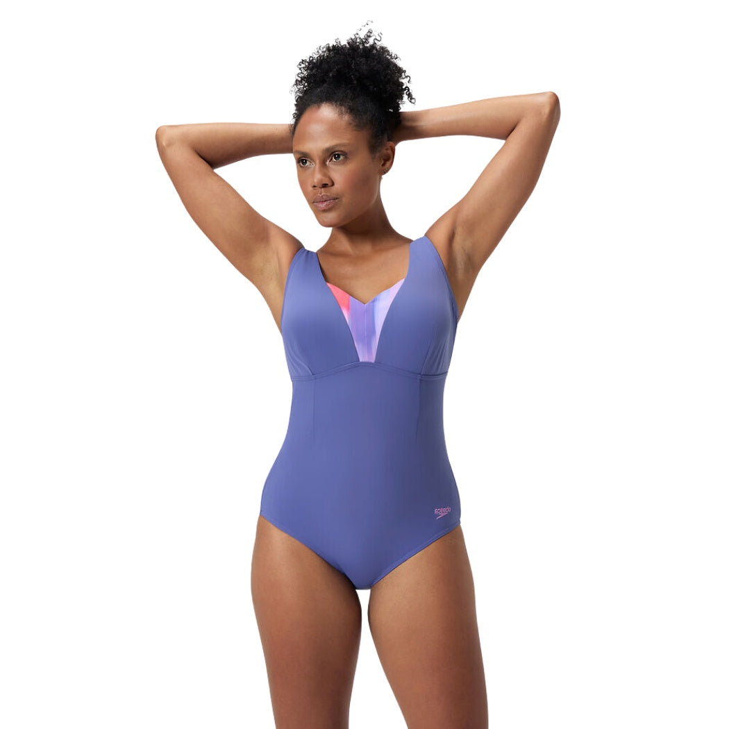 Speedo Womens Shaping One Piece Opusgem DD+ Blue