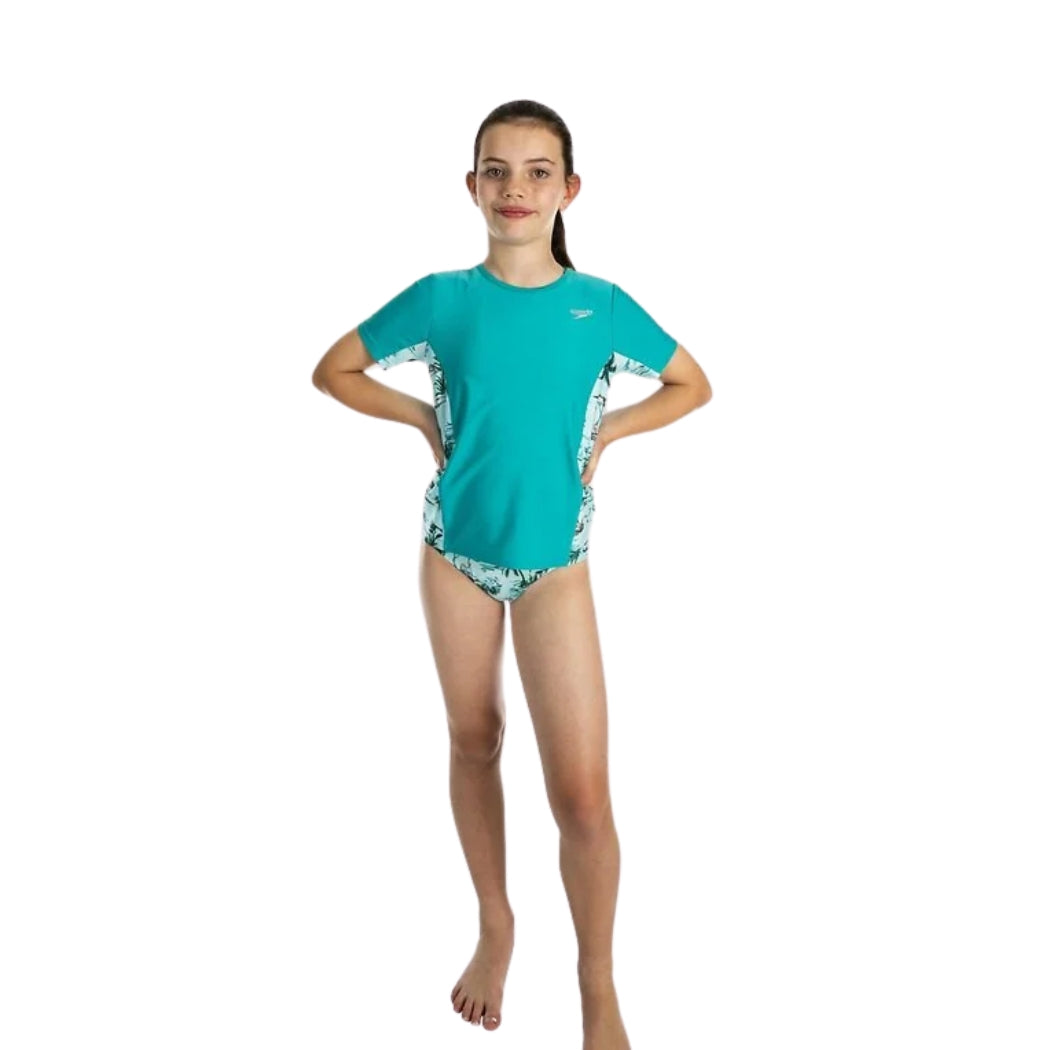 Speedo Girls Splice Rashshirt