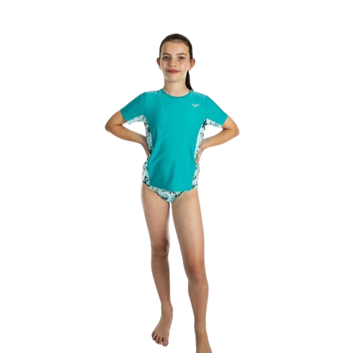 Speedo Girls Splice Rashshirt