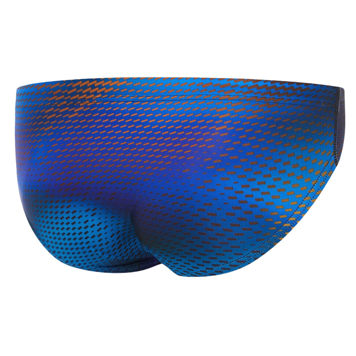  Speedo Mens Allover Print 7cm Brief Beautiful Blue
