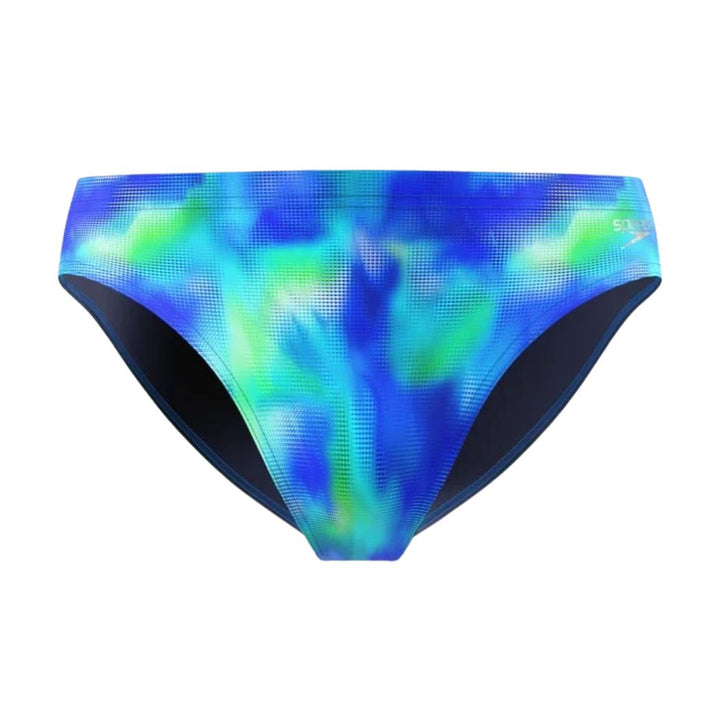Speedo Mens Print 7cm Brief Black Green