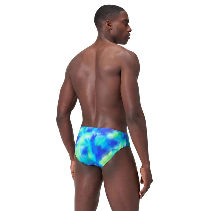 Speedo Mens Print 7cm Brief Black Green