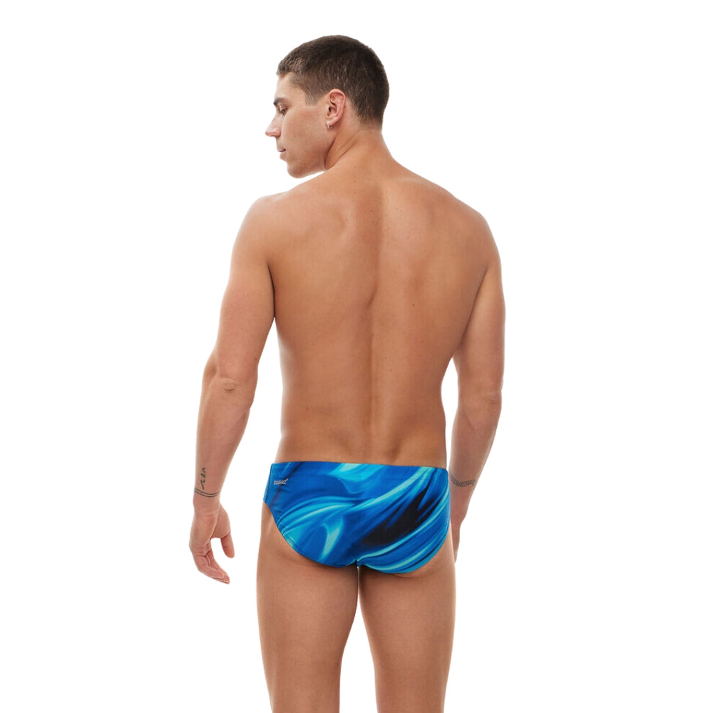 Speedo Rapture Printed 7cm Brief Black Cobalt