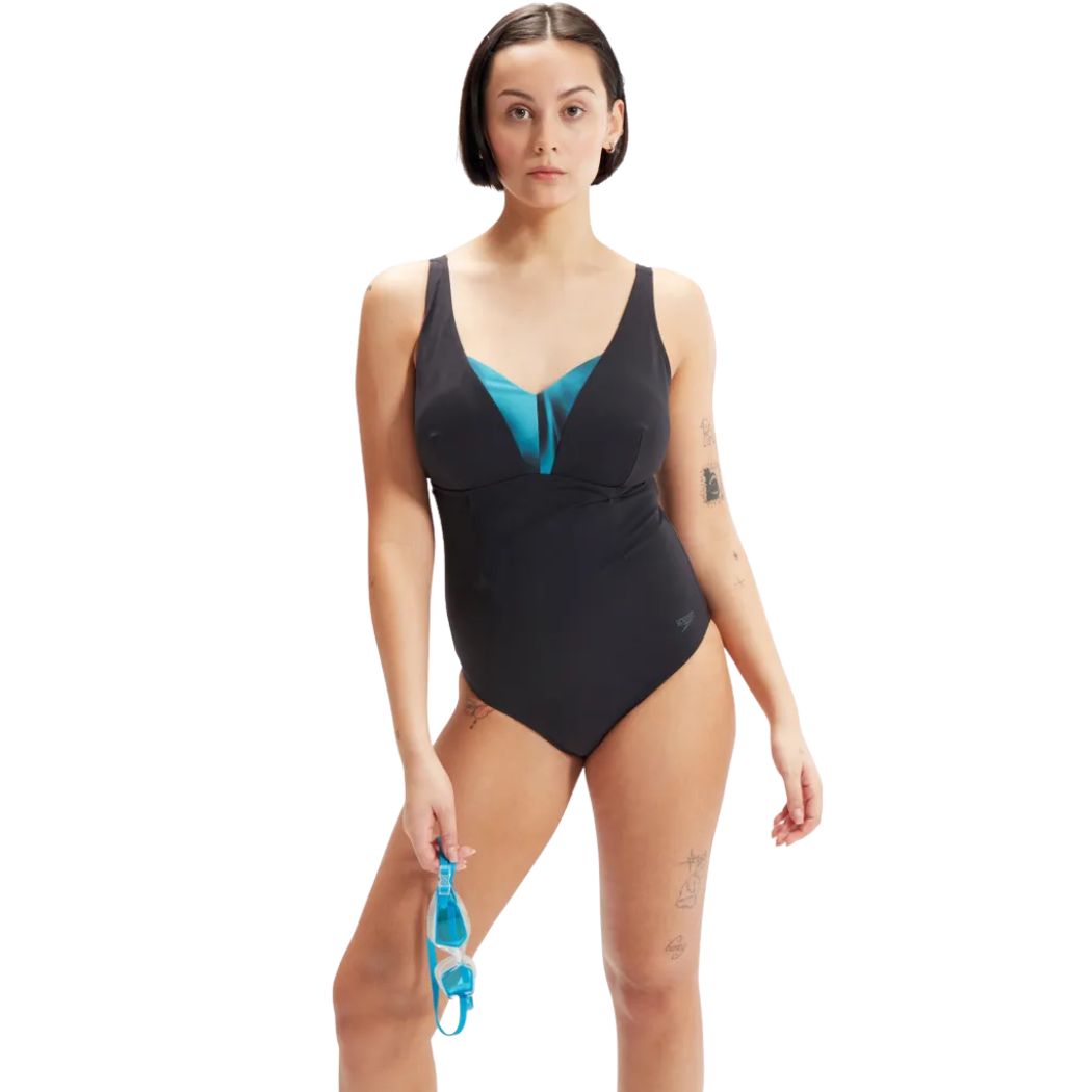 Speedo Shaping DD+ 1pc Black Ocean Depths