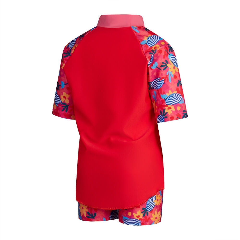 Speedo Toddler Girls Digi Rash Top Set