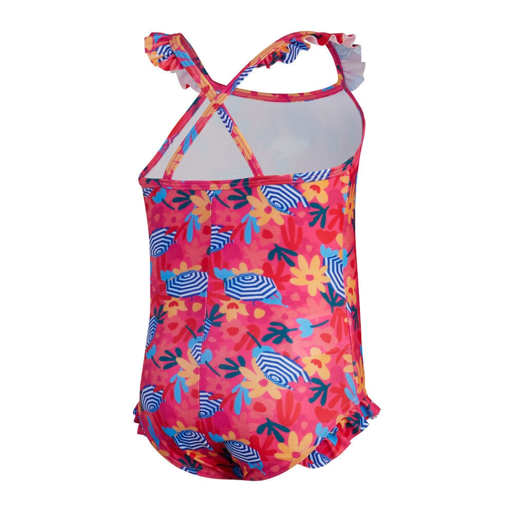 Speedo Toddler Girls Frill 1pc Digi Print