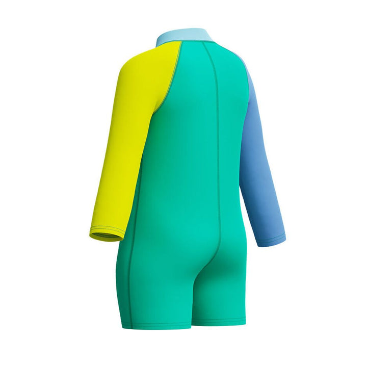 Speedo Toddler Long Sleeve Zip Sunsuit Marine Teal