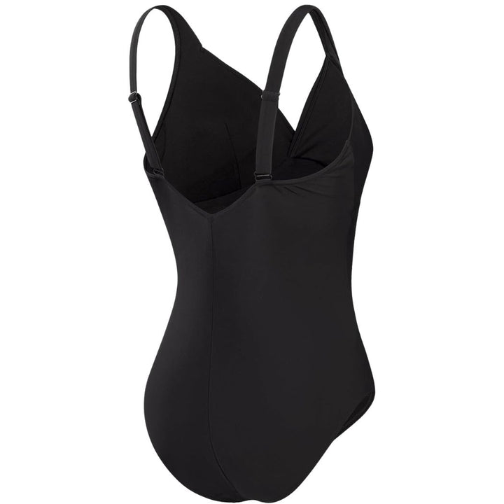 Speedo Womens Shaping Cross Knot One Piece Black