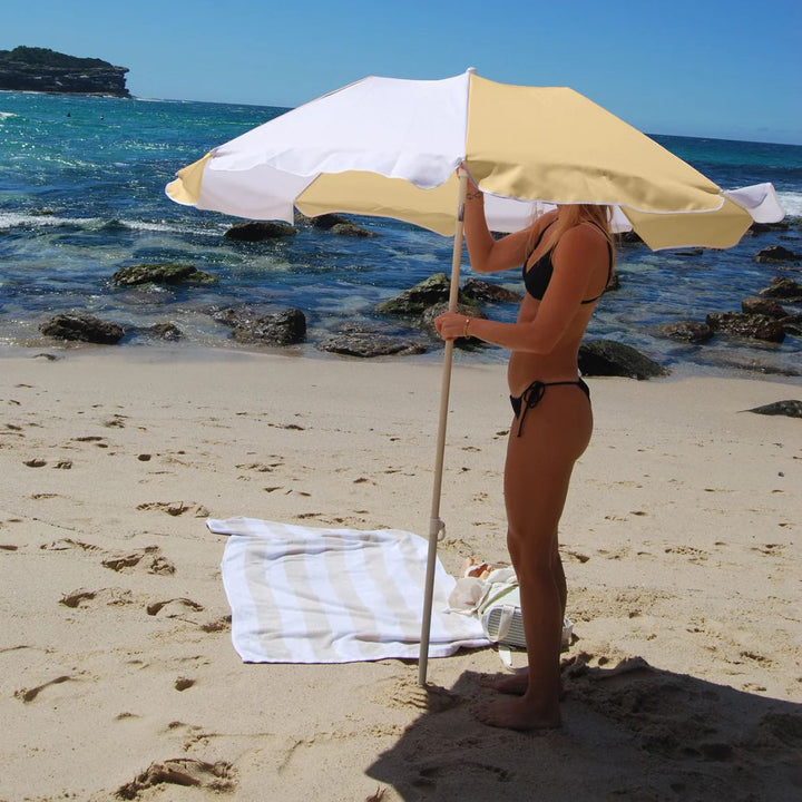 Sunnylife Compact Beach Umbrella Butternut