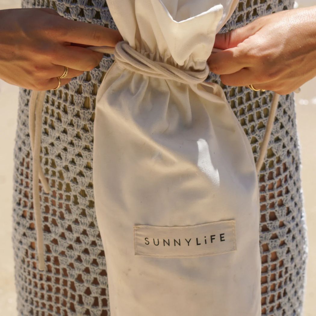 Sunnylife Luxe Beach Umbrella Cream