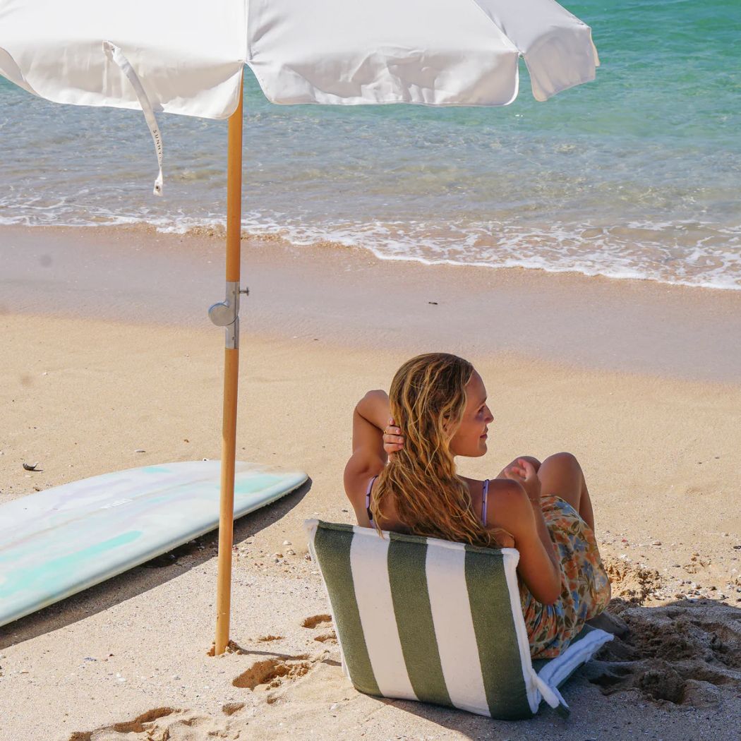 Sunnylife Luxe Beach Umbrella Cream