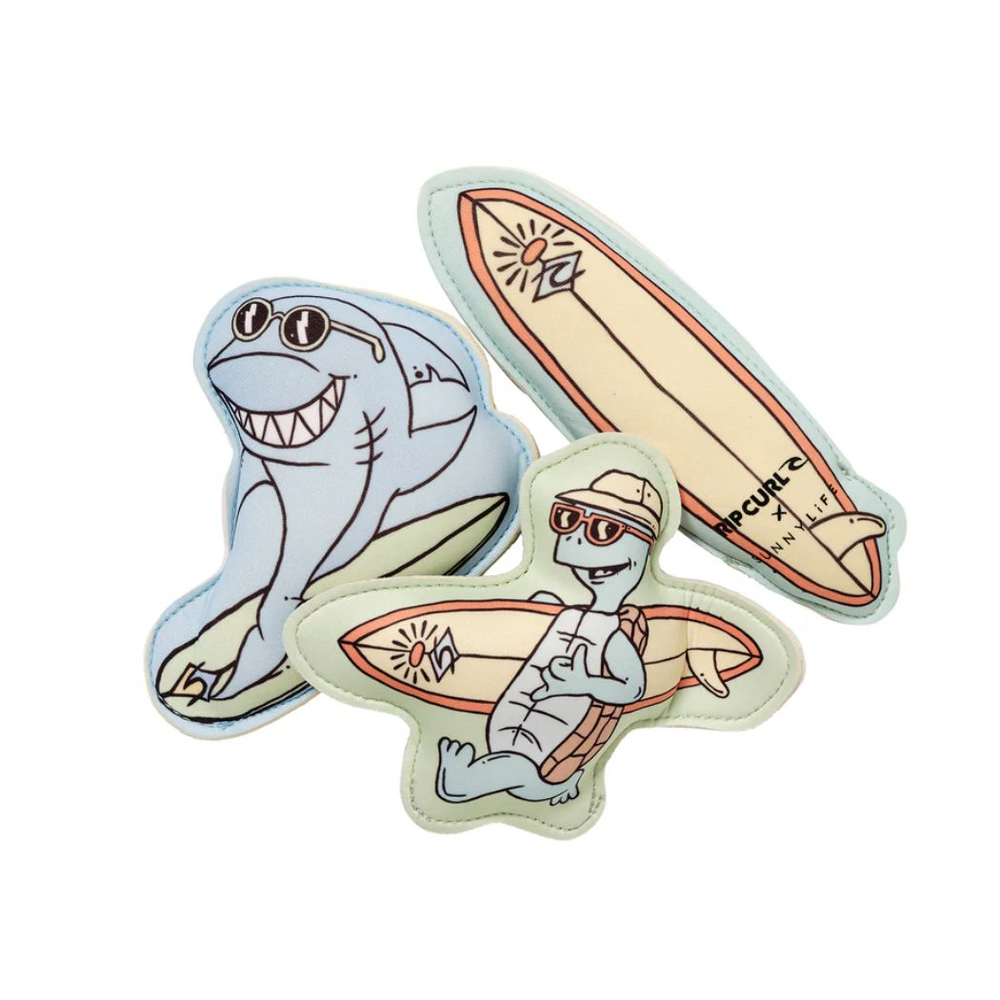 Sunnylife X Rip Curl Dive Buddies Shred Turtle Aqua Set of 3