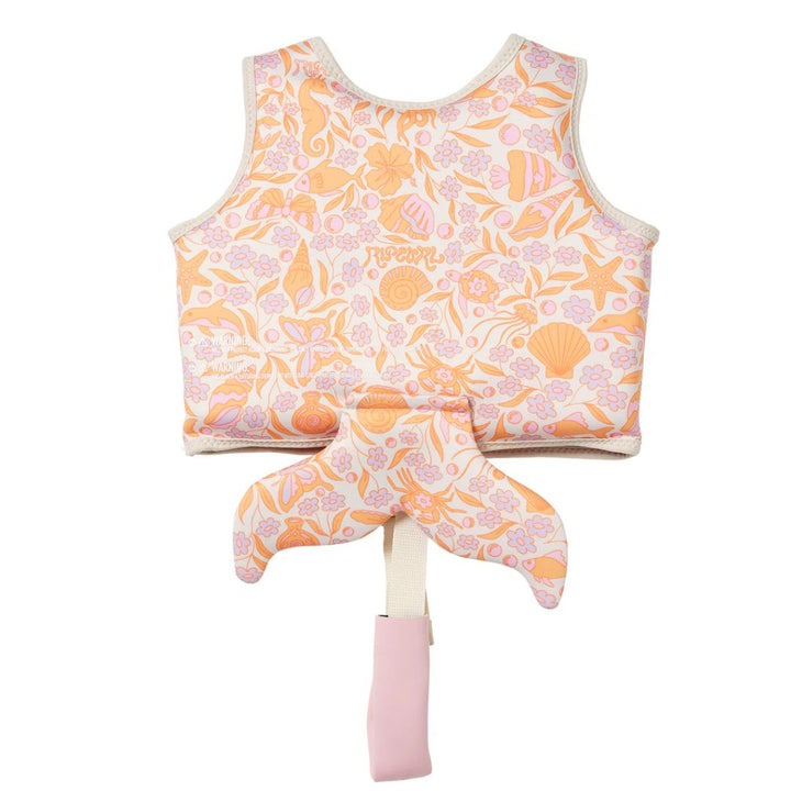Sunnylife X Rip Curl Kids Swim Vest 2-3 Ocean Magic Pink 3D