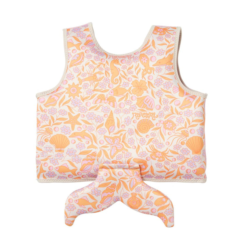 Sunnylife X Rip Curl Kids Swim Vest 3-6 Ocean Magic Pink 3D