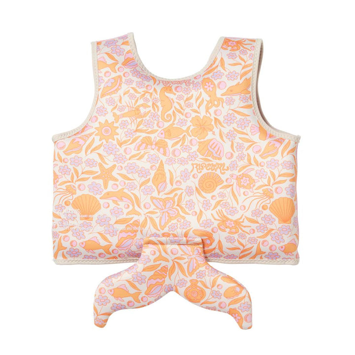 Sunnylife X Rip Curl Kids Swim Vest 3-6 Ocean Magic Pink 3D