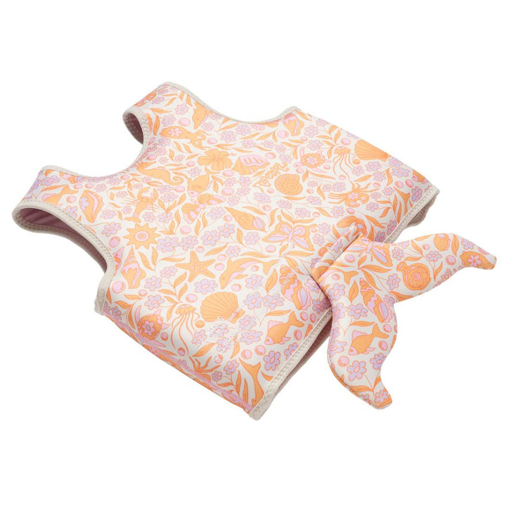Sunnylife X Rip Curl Kids Swim Vest 3-6 Ocean Magic Pink 3D