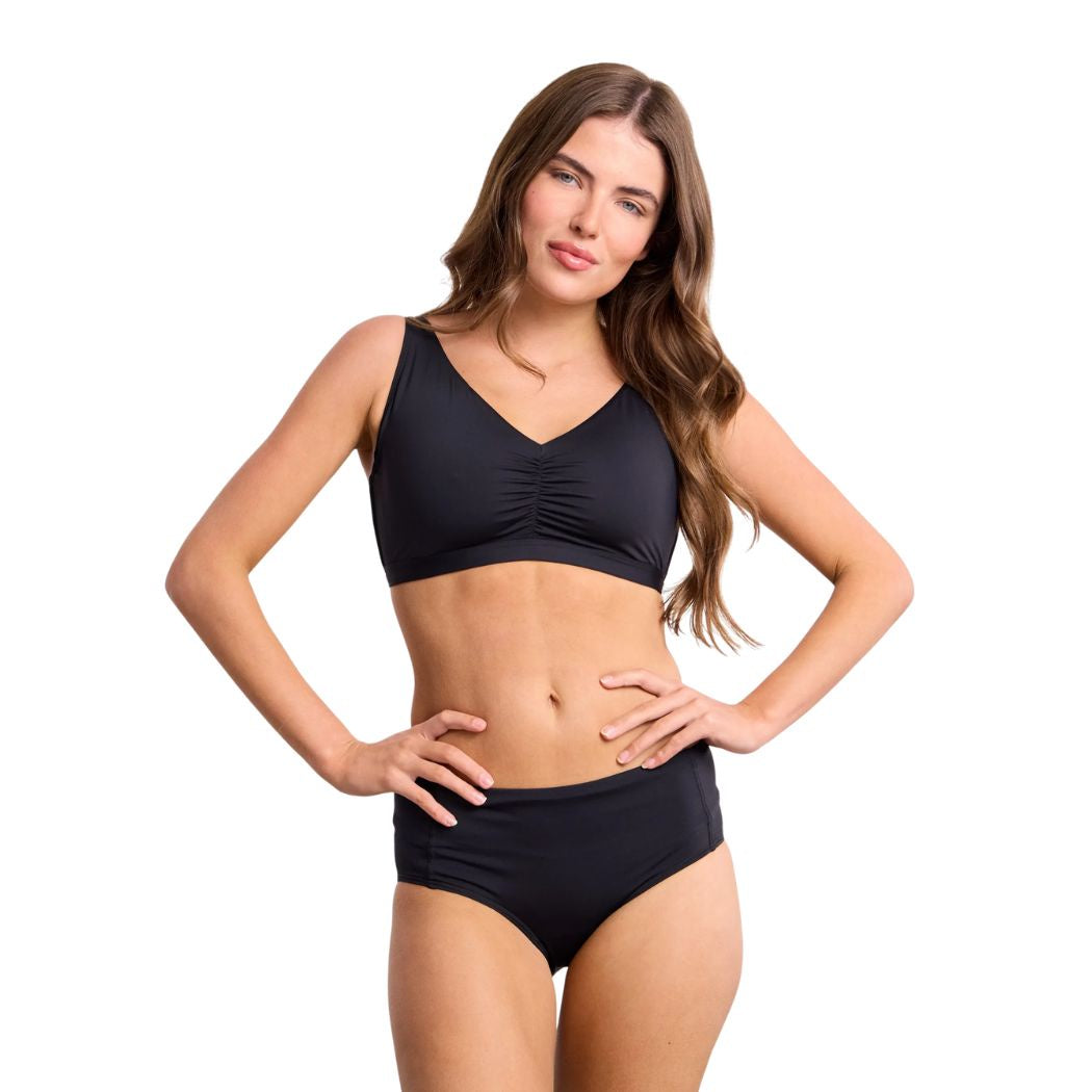 Sunseeker Basix F G Ruched Bra Black