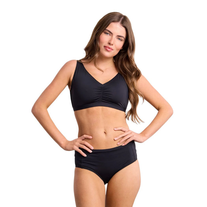 Sunseeker Basix F G Ruched Bra Black