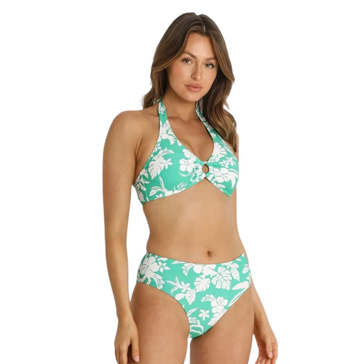 Sunseeker Island Girl Ring Halter Bra Green 