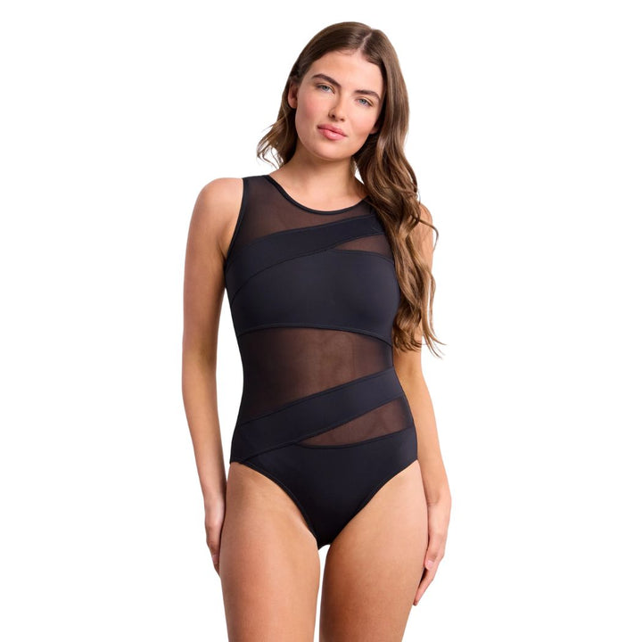 Sunseeker Basix Bow Spliced One Piece Black