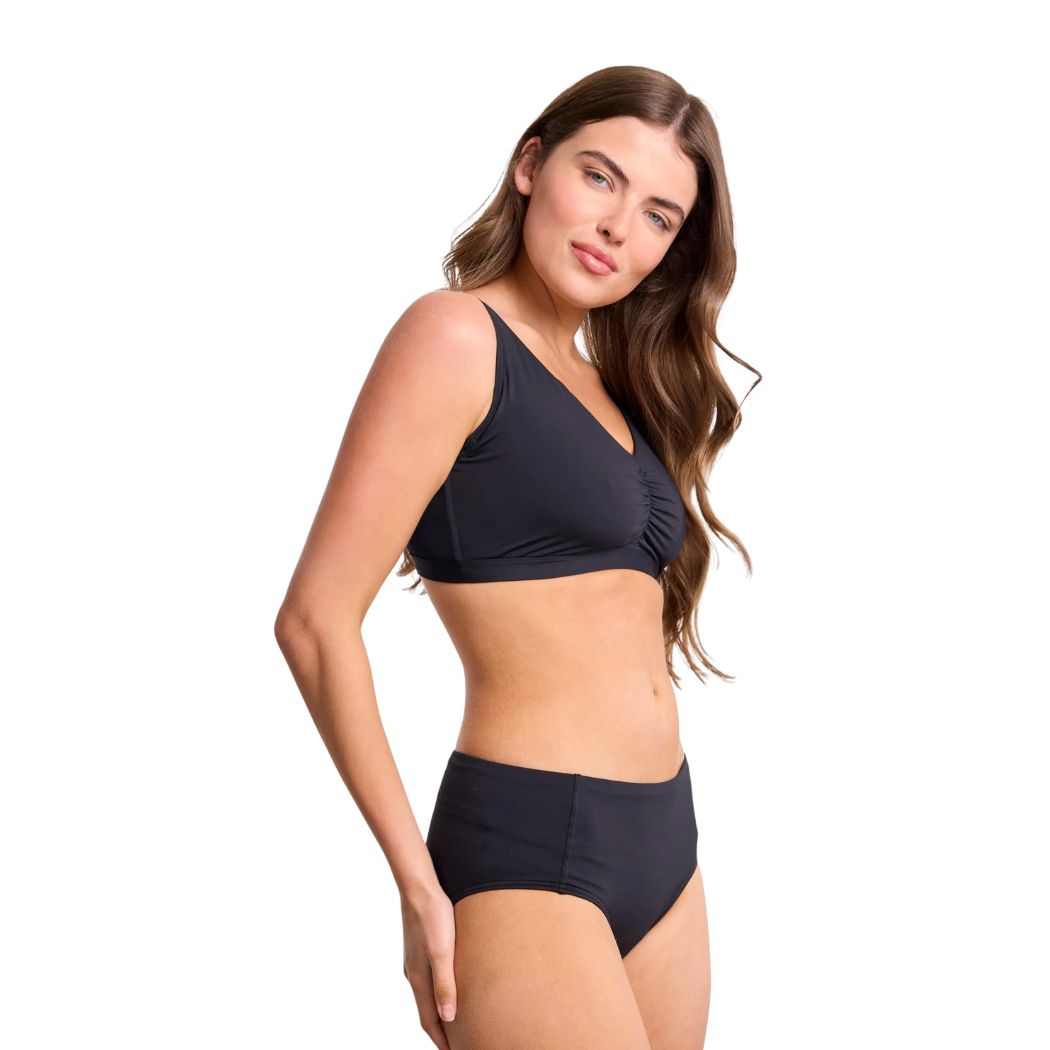 Sunseeker Basix F G Ruched Bra Black