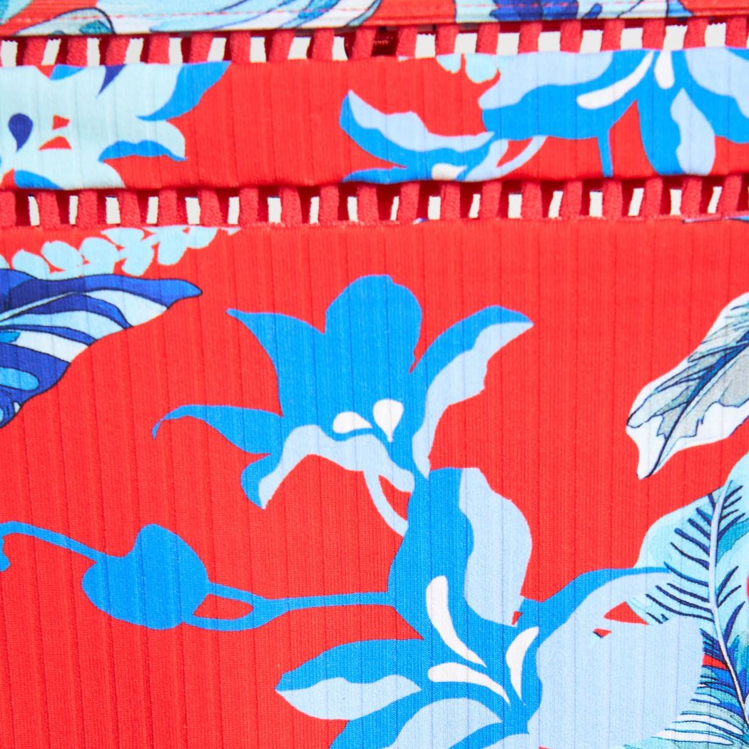 Sunseeker Hula Double Ring One Piece Red