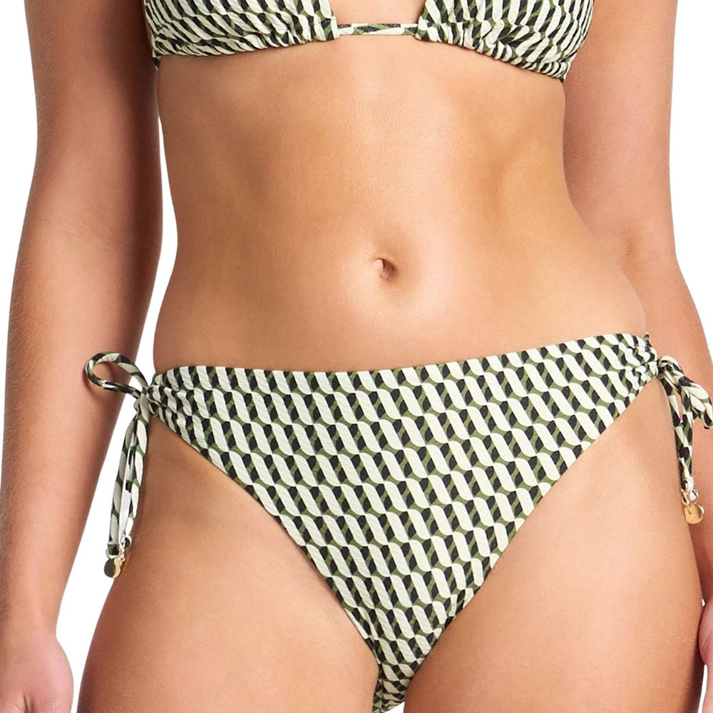 Sunseeker Marina High Leg Tie Pant Black