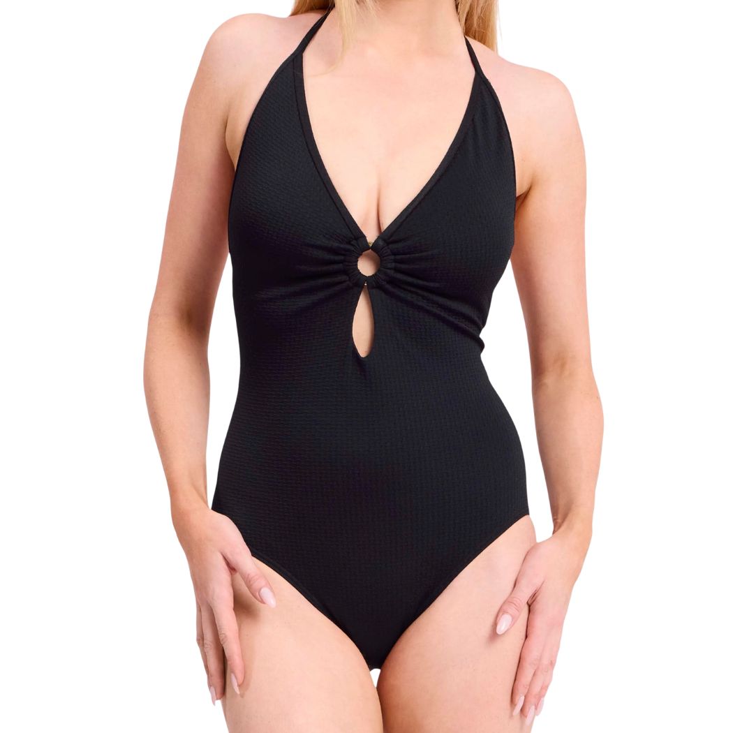 Sunseeker Pisces Double Ring One Piece Black