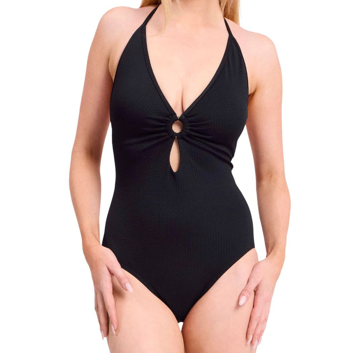 Sunseeker Pisces Double Ring One Piece Black
