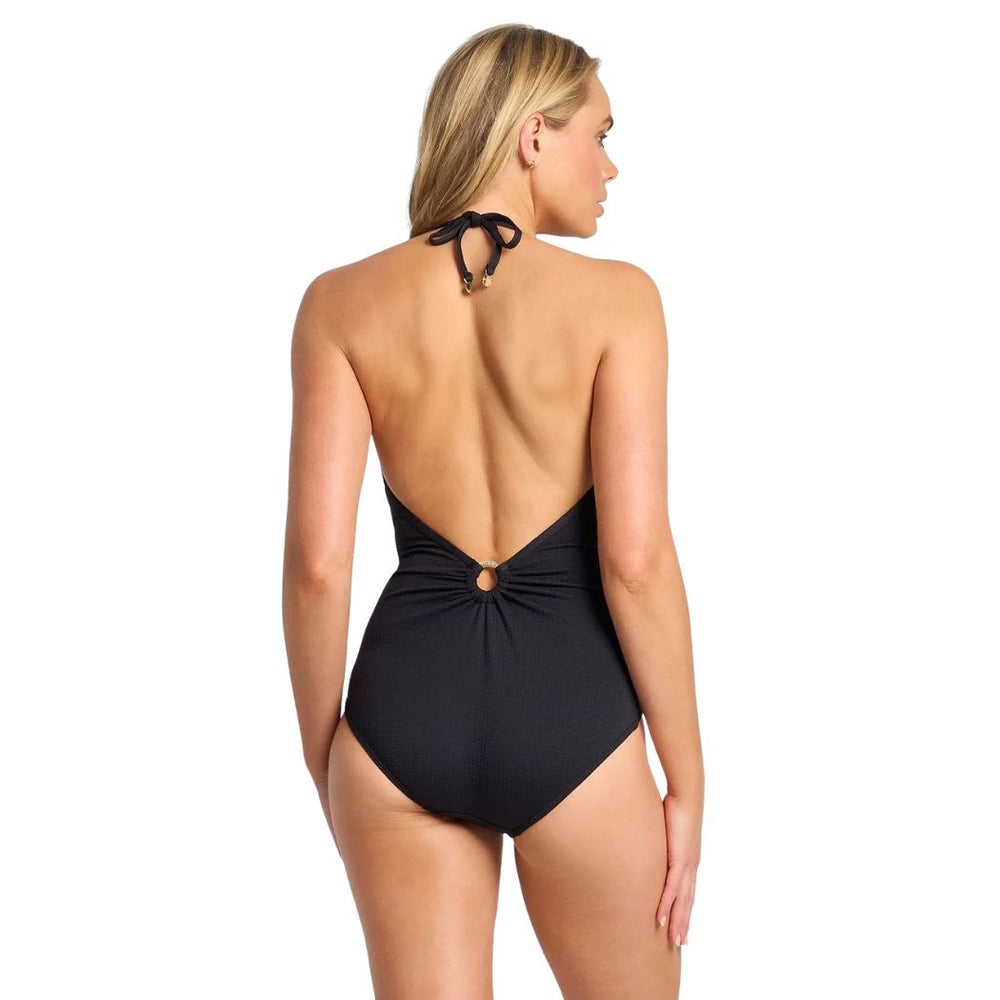 Sunseeker Pisces Double Ring One Piece Black