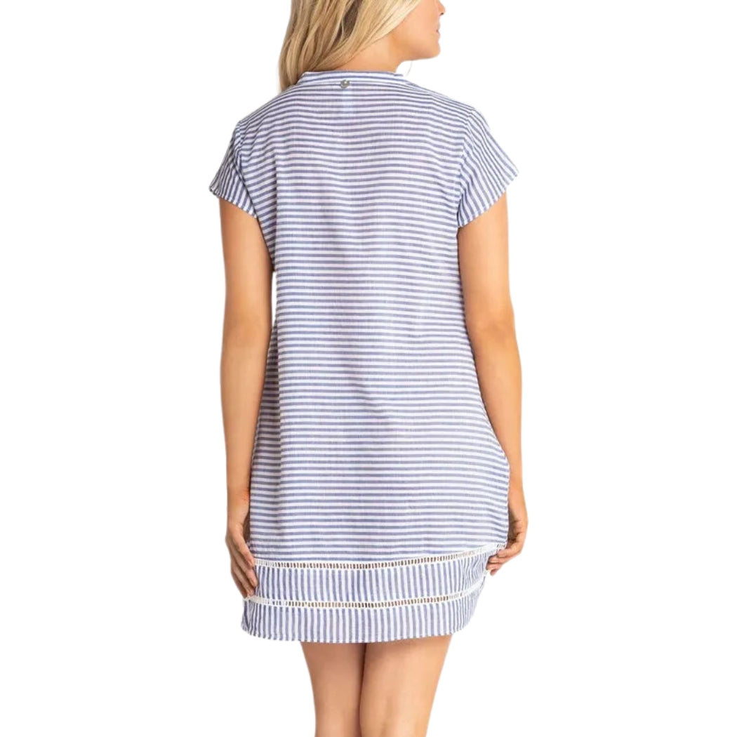 Sunseeker Summer Stripe Cap Sleeve Tunic Blue