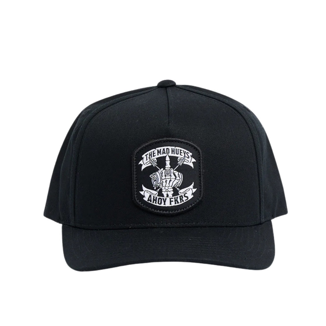 The Mad Hueys Ahoy Fkrs Storm Twill Snapback Black