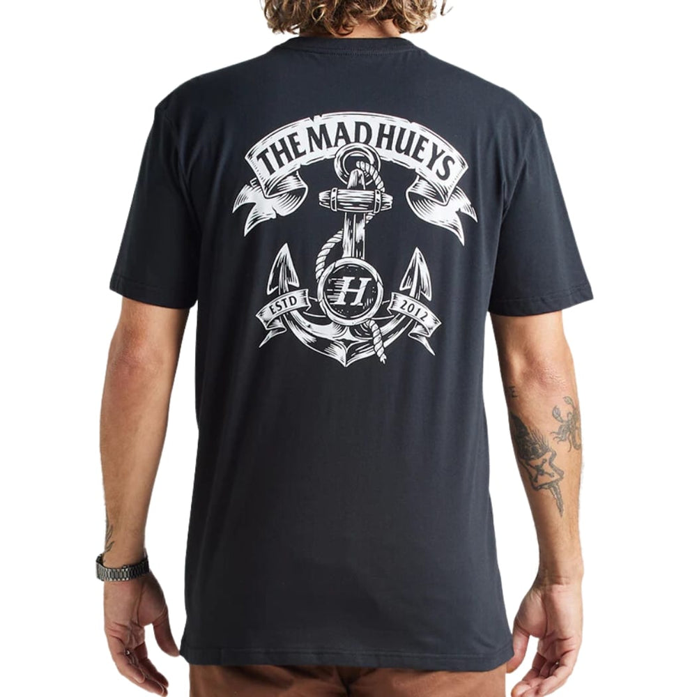 The Mad Hueys Hueys Anchor Tee Black