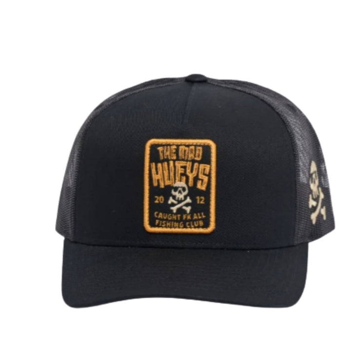 The Mad Hueys Caught Fk Skull Twill Trucker Black