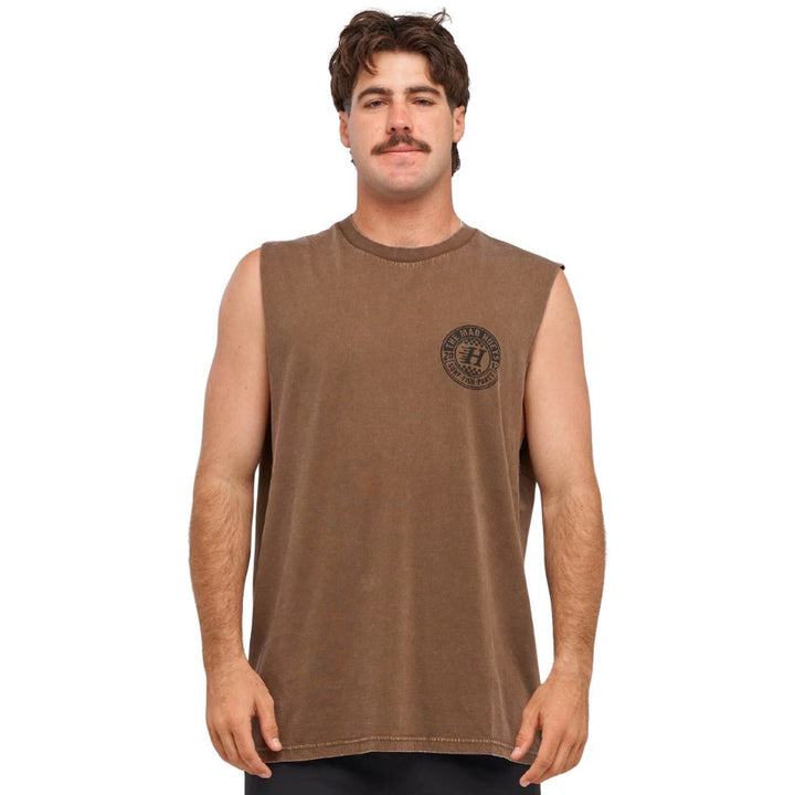 The Mad Hueys Checker Hueys Muscle Walnut Washed
