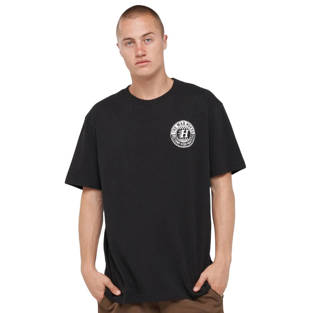 The Mad Hueys Checker Hueys Tee Black