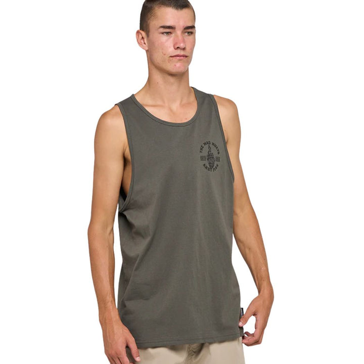 The Mad Hueys Fkrs Ahoy Tank Charcoal