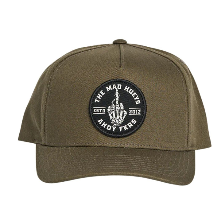 The Mad Hueys Fkrs Ahoy Twill Snapback Olive